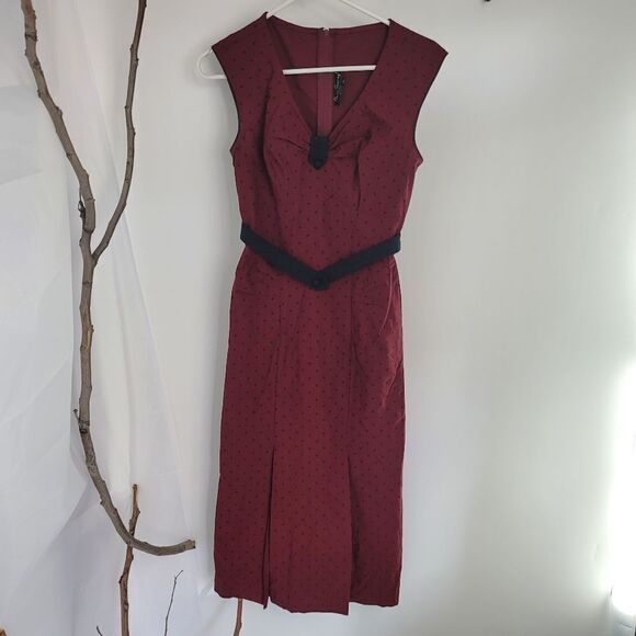 Stop Staring red and black rockabilly dress - Picture 8 of 8